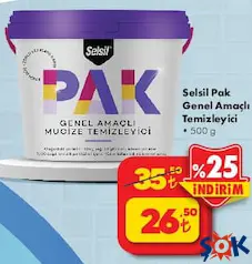 SELSİL PAK GENEL AMAÇLI TEMİZLEYİCİ 500 G